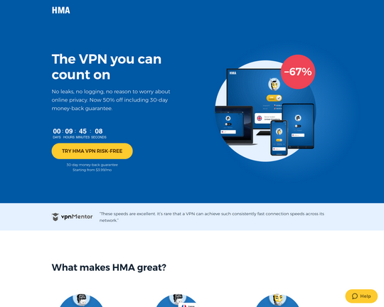Hide My Ass VPN rede privada virtual (VPN)